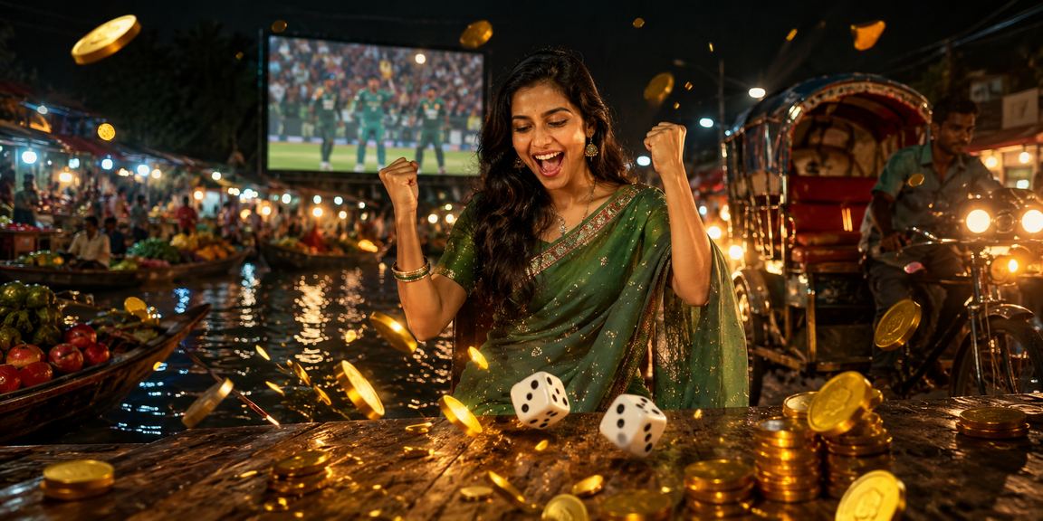 ঢাকায় 2570 প্ল্যাটফর্মে নিরাপদে ক্রিকেট বেটিং করছেন একজন ব্যবহারকারী